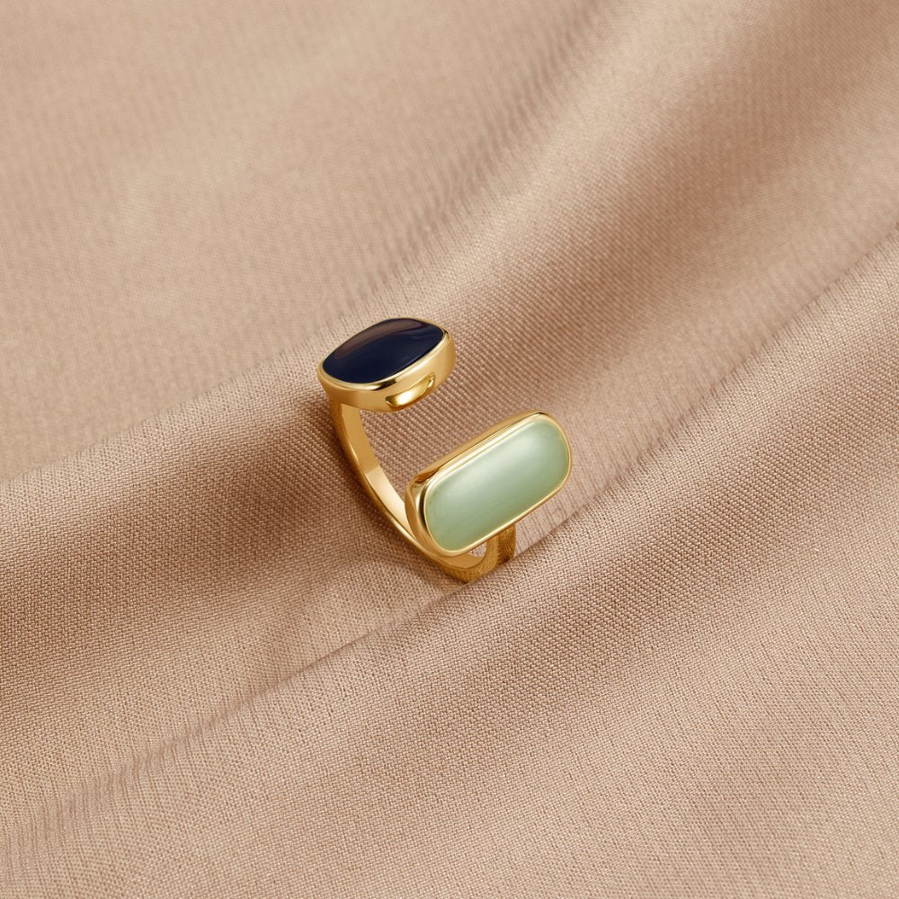 Bague Enveloppante Aigue-Marine