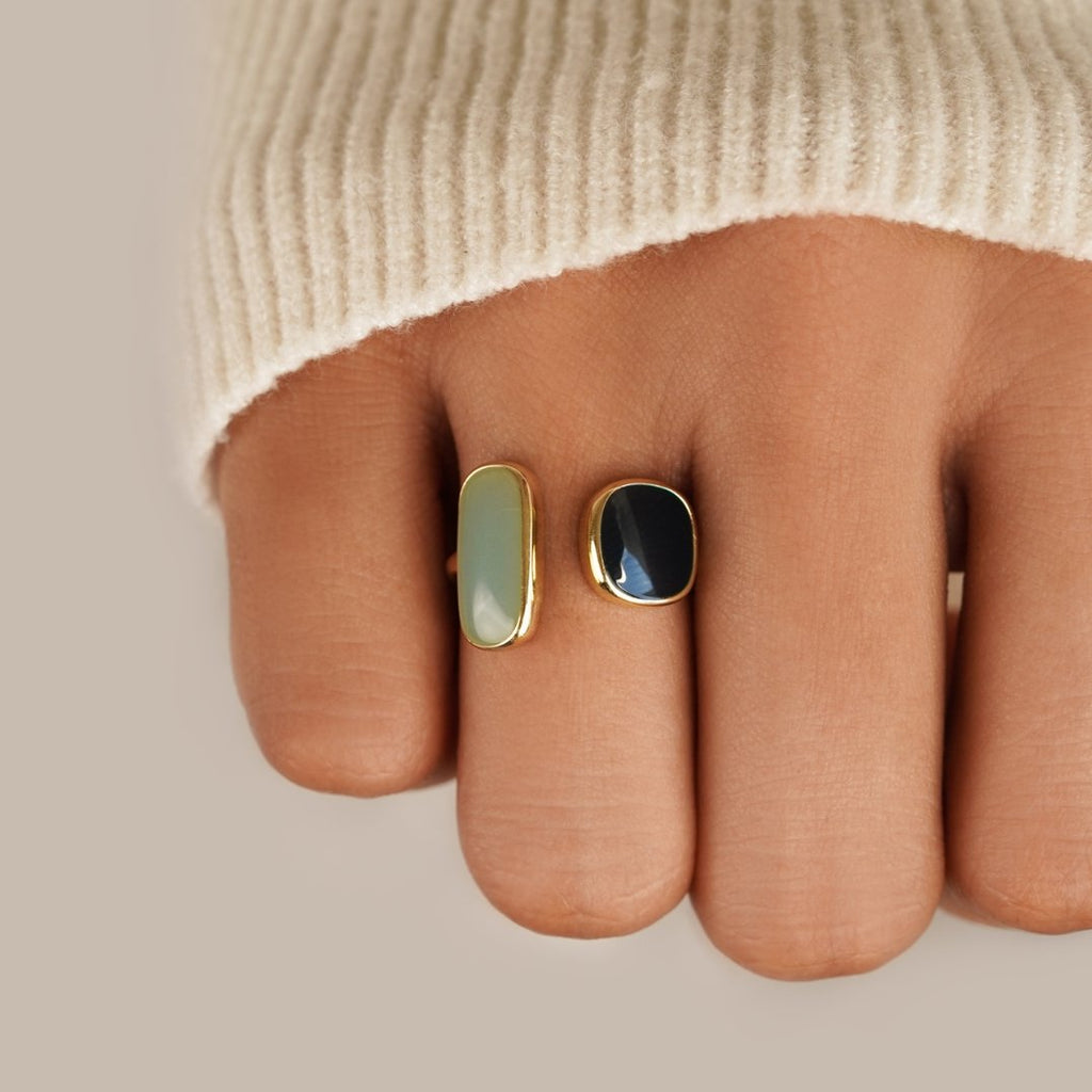 Bague Enveloppante Aigue-Marine