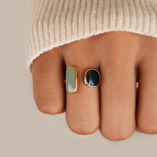 Bague Enveloppante Aigue-Marine
