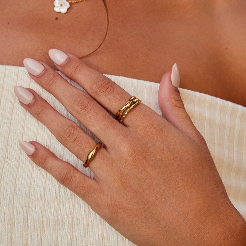 Bague Ara Torsadée Croisée