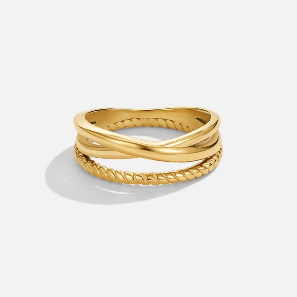 Bague Ara Torsadée Croisée