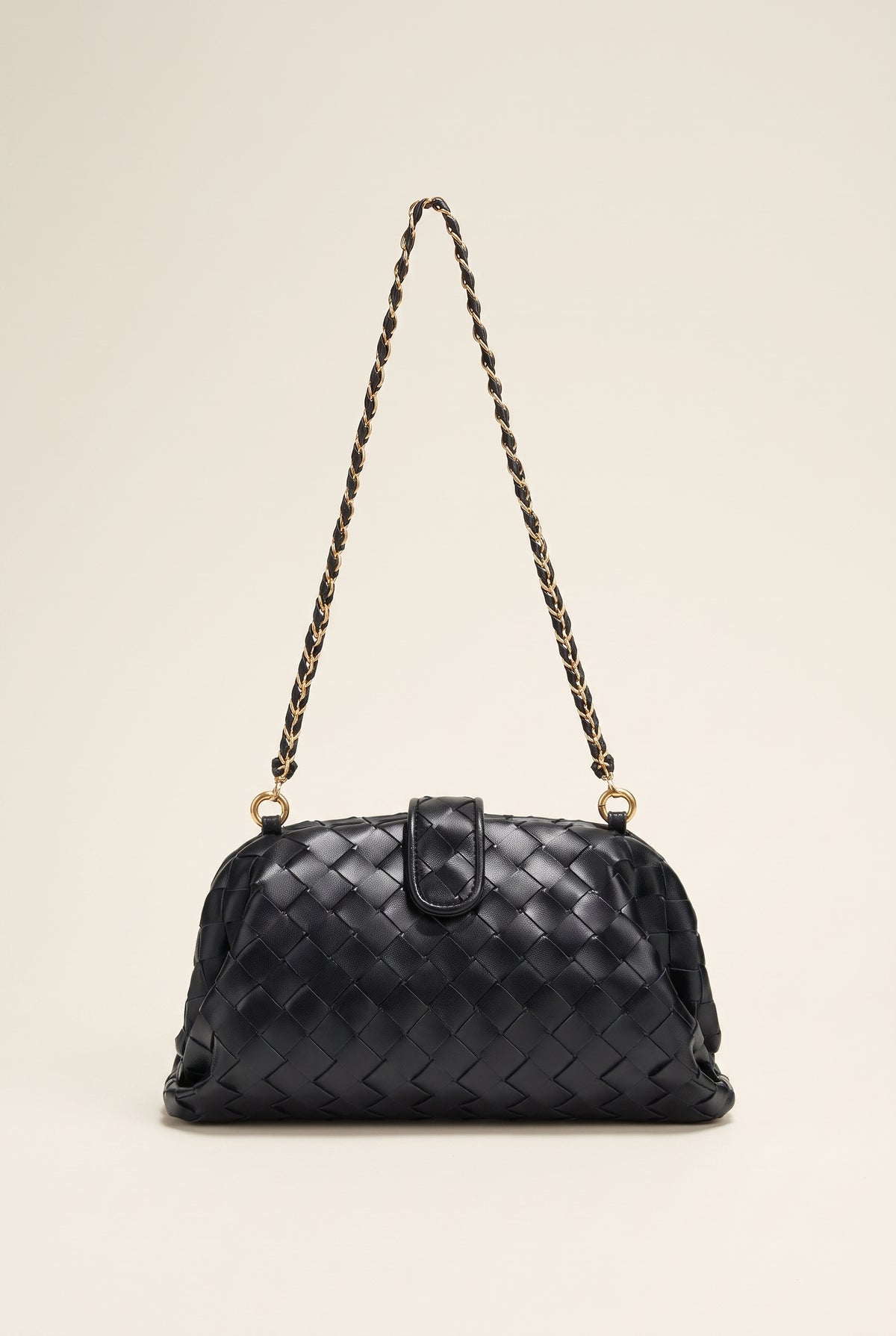 Tessa Woven Leather Clutch