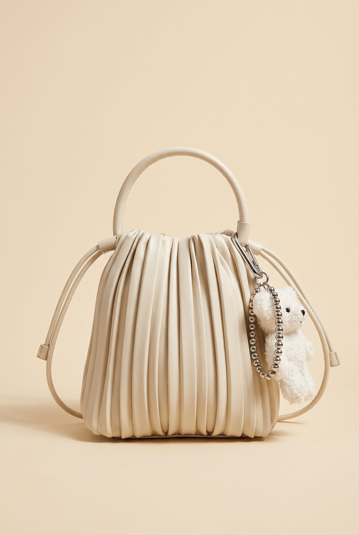 Bianca Pleated Faux Leather Mini Shoulder Bag