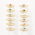 Bague pierre de naissance or 18K