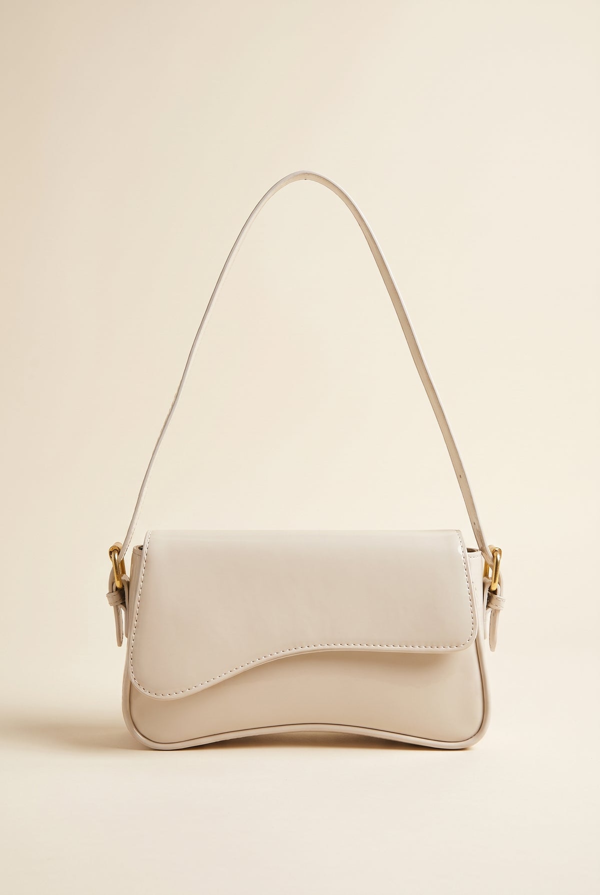 Sac porté épaule Mila forme selle en effet cuir