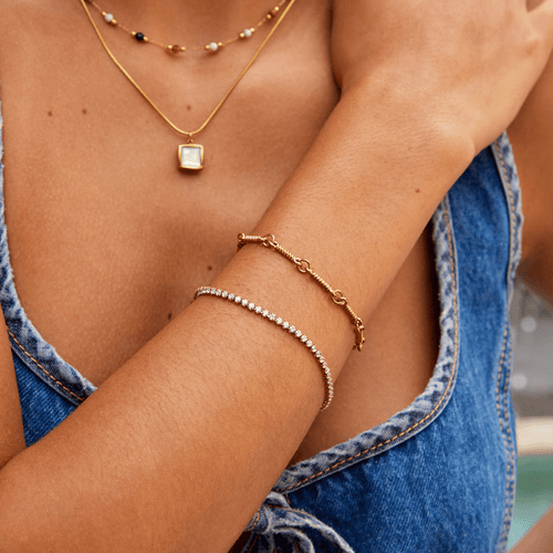 Tennisarmband Cordelia Gold