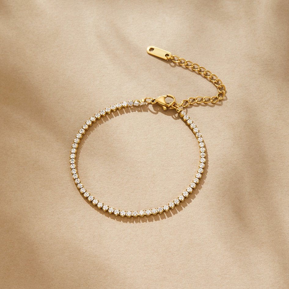 Bracelet Tennis Cordelia Doré