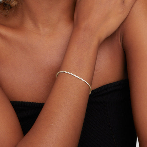 Armband Tennis Cordelia versilbert