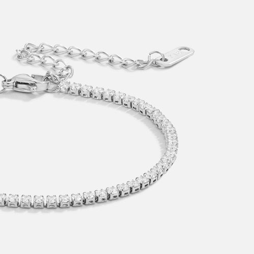 Bracelet tennis Cordelia argenté
