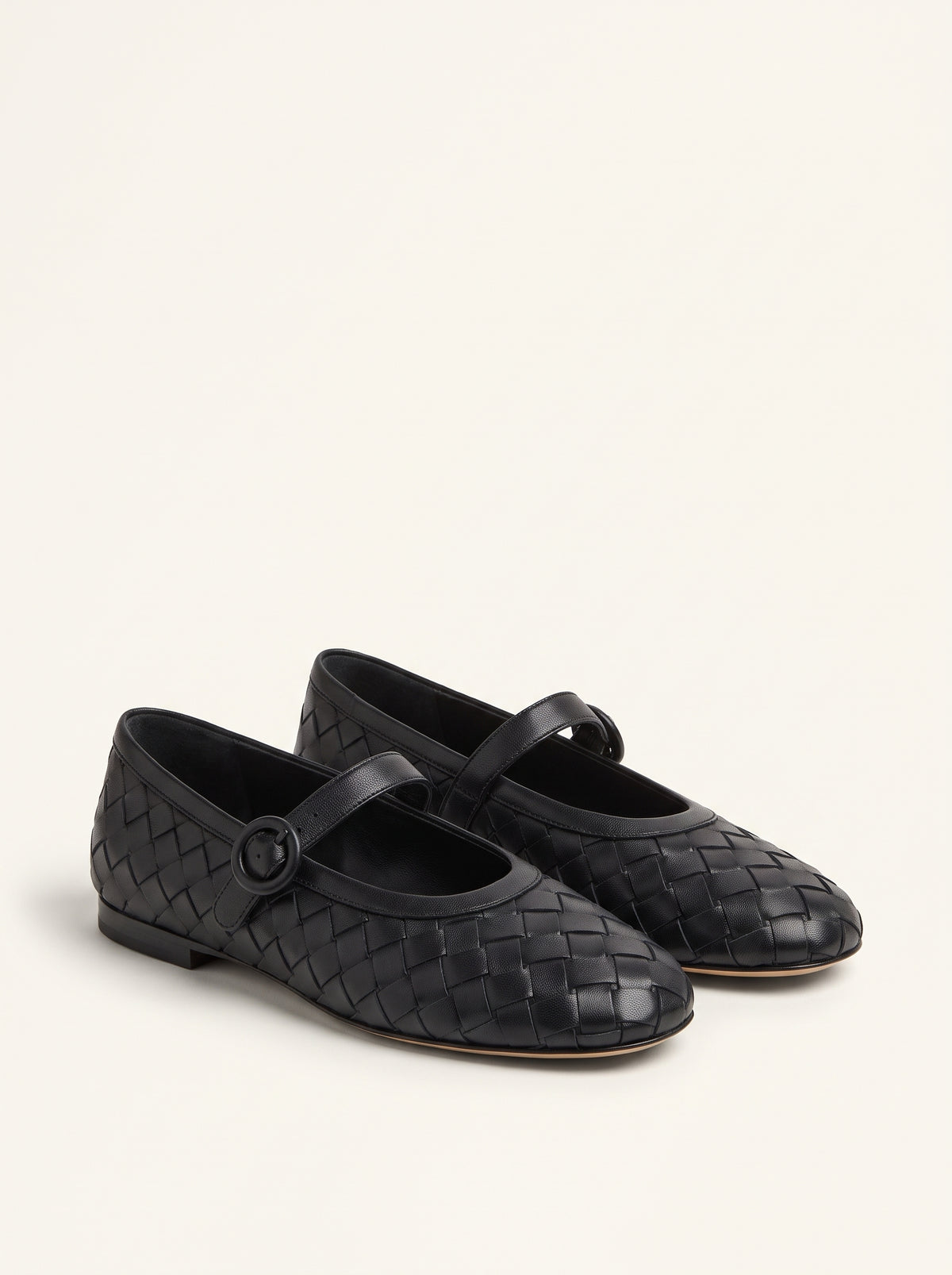 Chaussures plates Lisbeth tressées - Noir N° 2