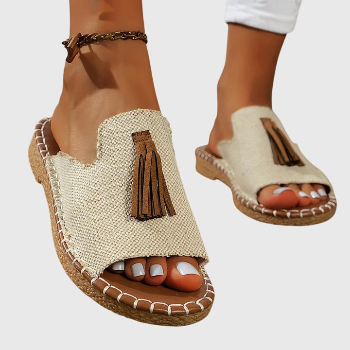 Oréane Paris · Sandales Bohèmes à Pompons Nathalie