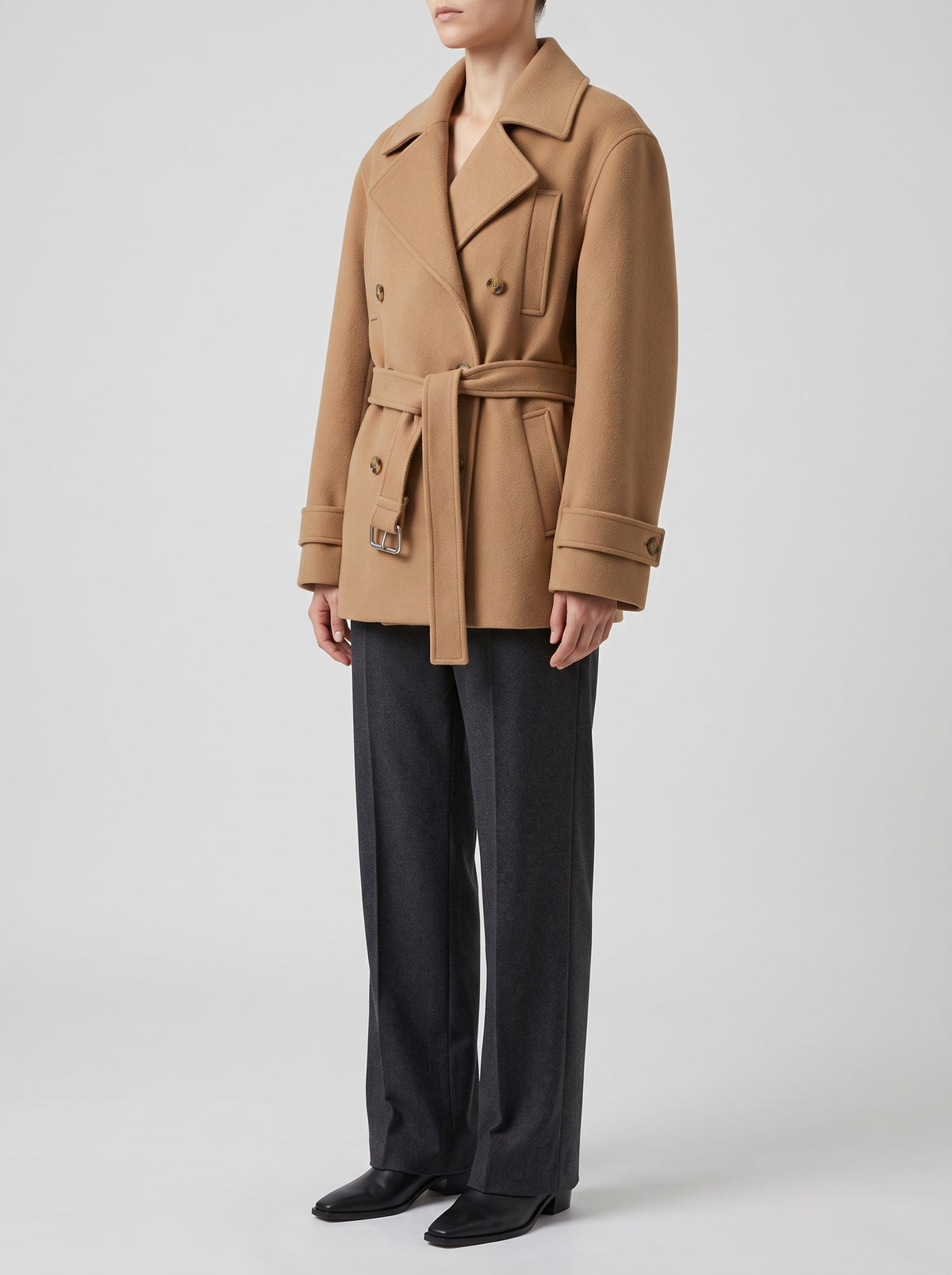 Elaine Short Belted Coat