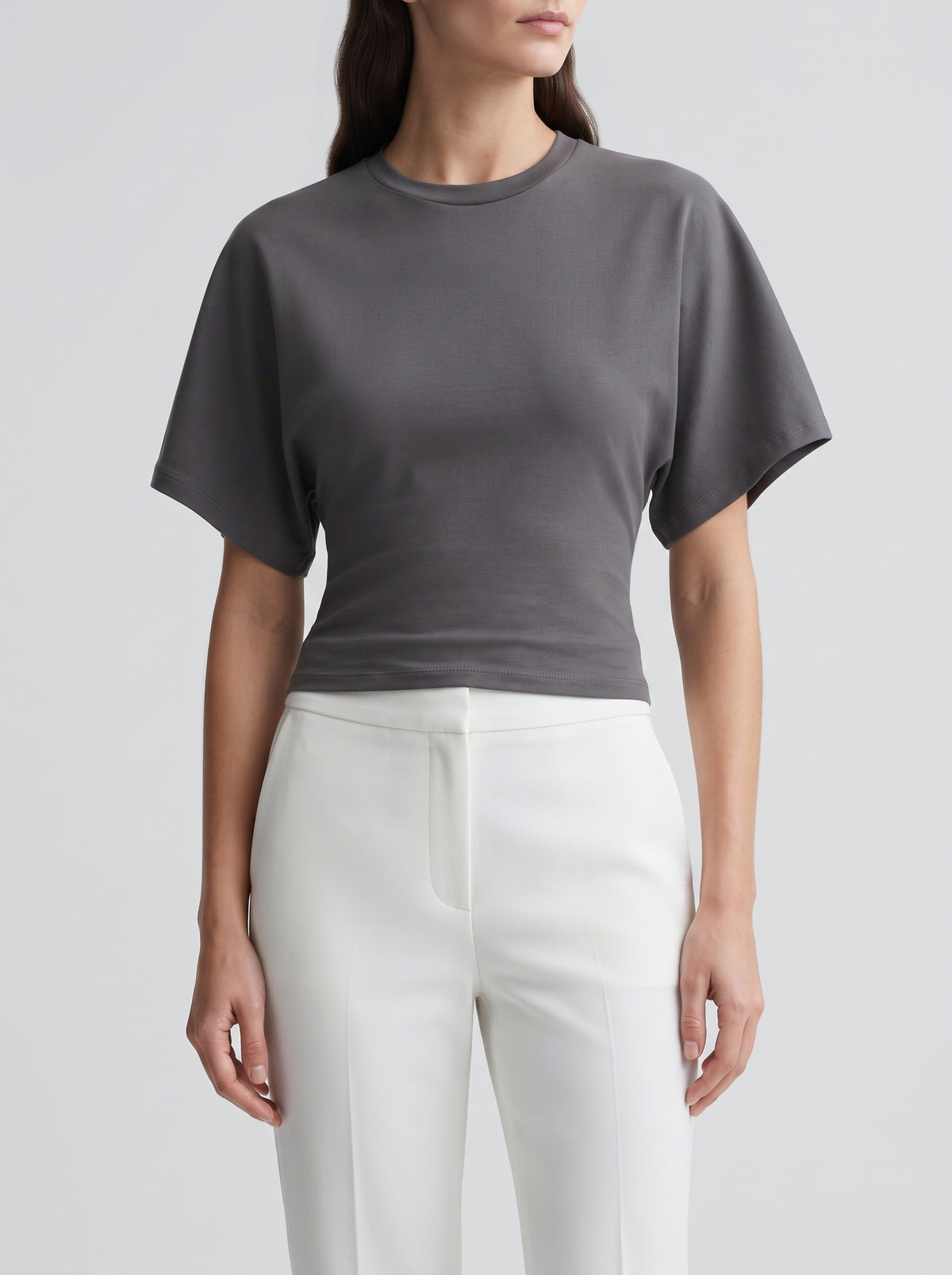 Sheila Relaxed Top with Defined Waist - Coffee