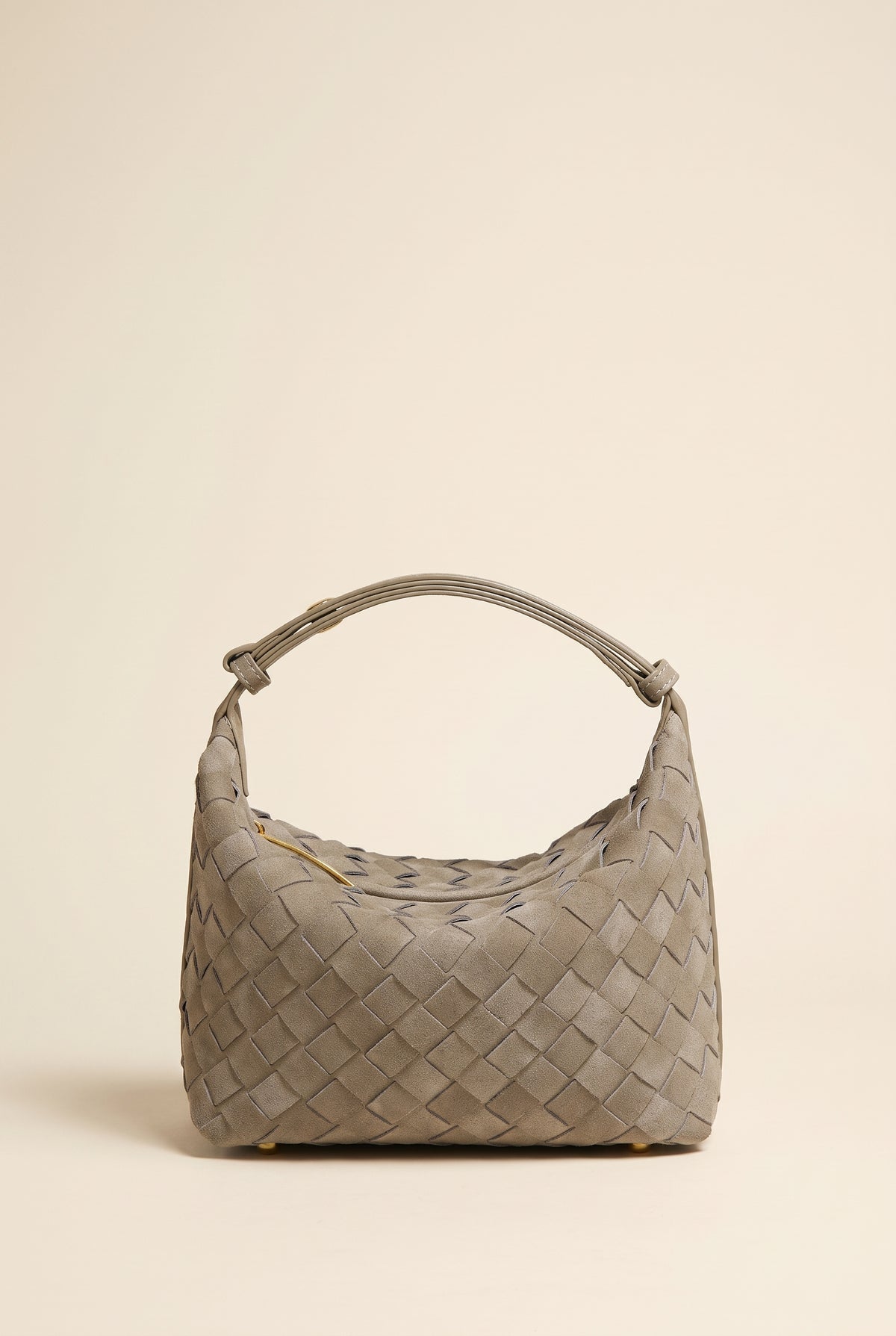 Mica Woven Faux Suede Shoulder Bag