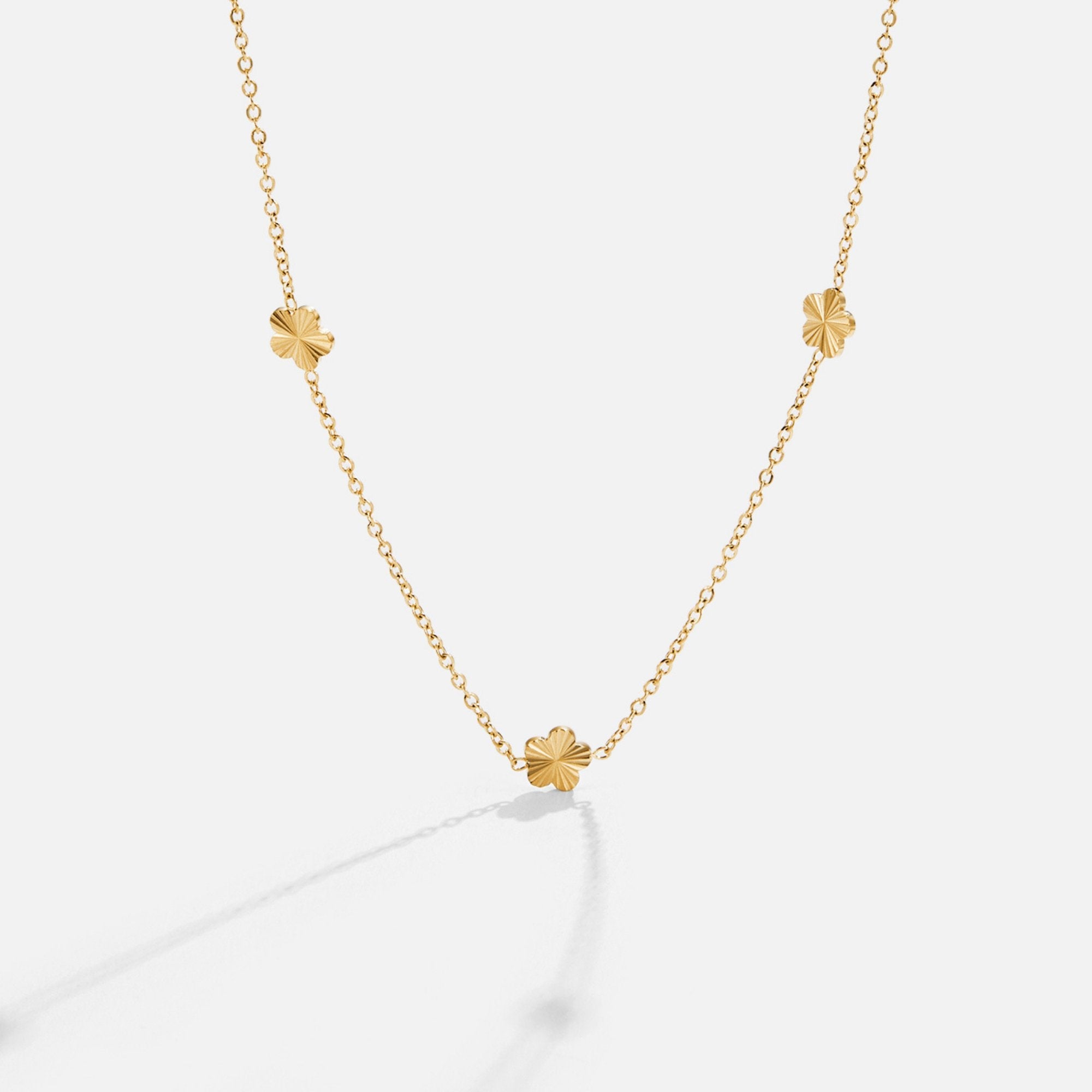 Collier Flower Power or 18K