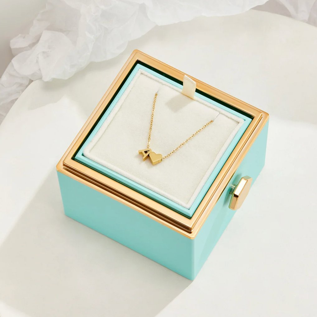 Collier Initiale Cœur Doré Forever Love