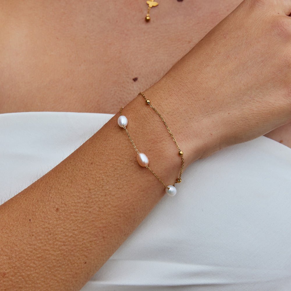 Bracelet Multi-Rangs Perle d'Eau Douce