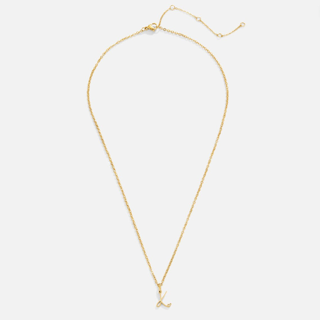 Collier Lettre Cœur Doré