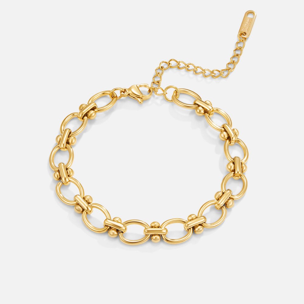 Bracelet Chaîne Maille Dorée