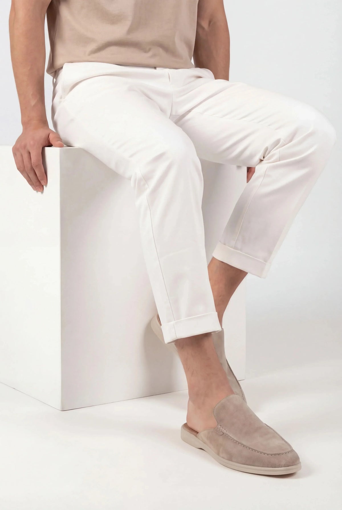 Mule Monaco beige — profil