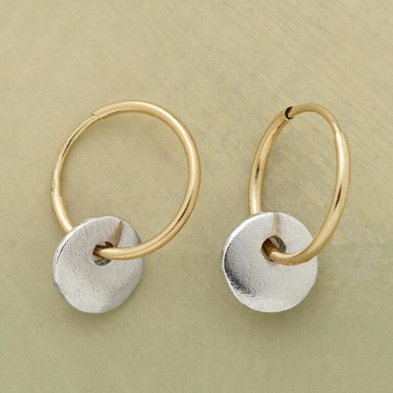 Boucles d'oreilles créoles élégantes artisanales