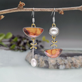 Elodi · Boucles d'oreilles rétro orange