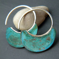 Boucles d'oreilles vintage turquoise