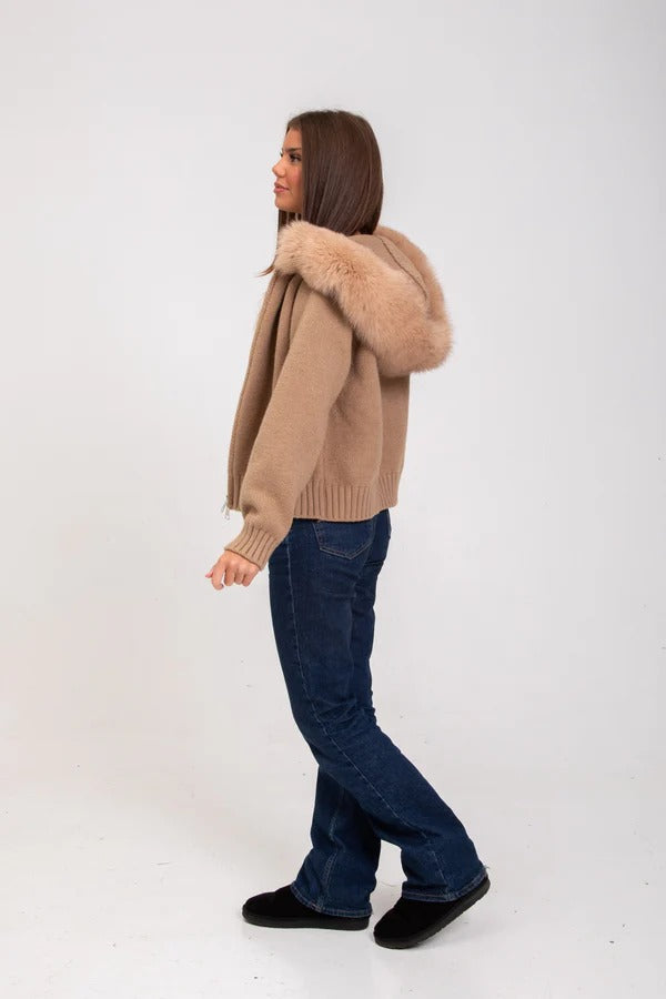 ODETTE — Veste en Fourrure Satinée