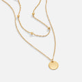 Collier disques multi-rangs