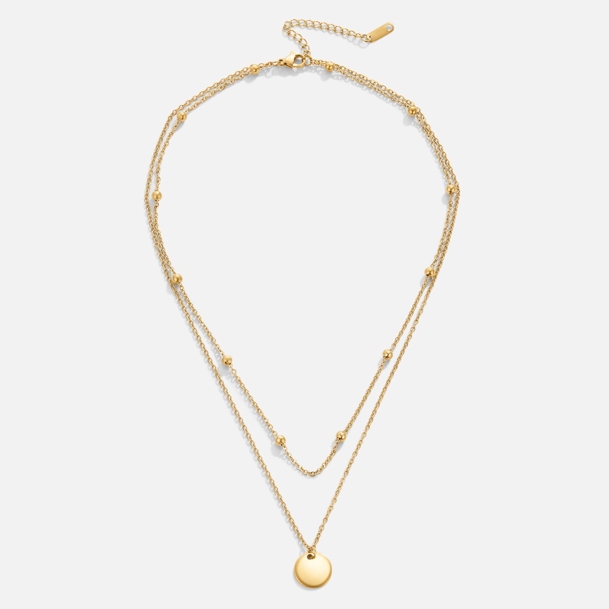 Collier Disques Multi-Rangs