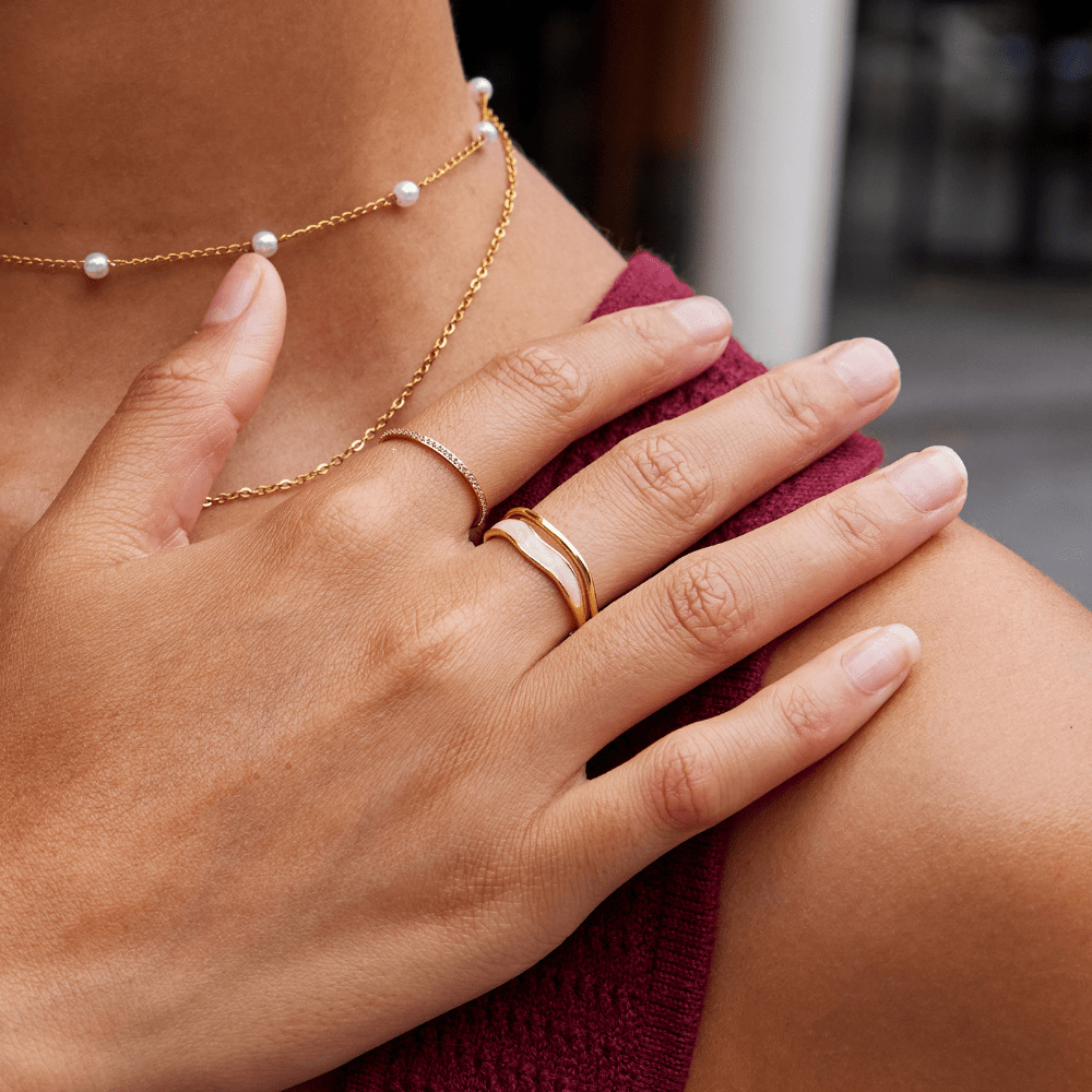 Bague Sahara Multi-Rangs Dorée