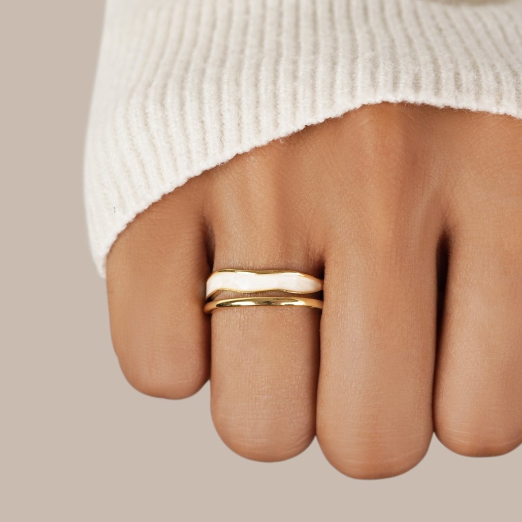 Bague Sahara Multi-Rangs Dorée