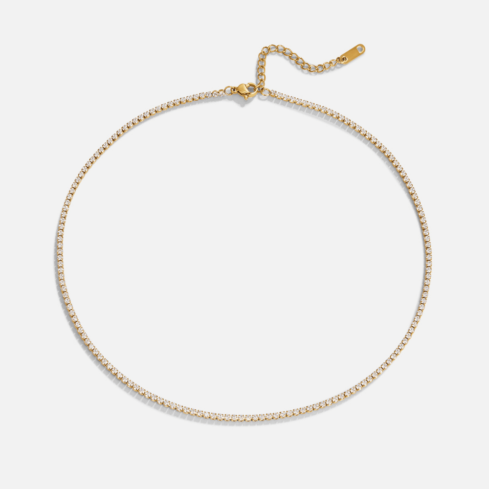 Collier Cordelia Cristal Doré