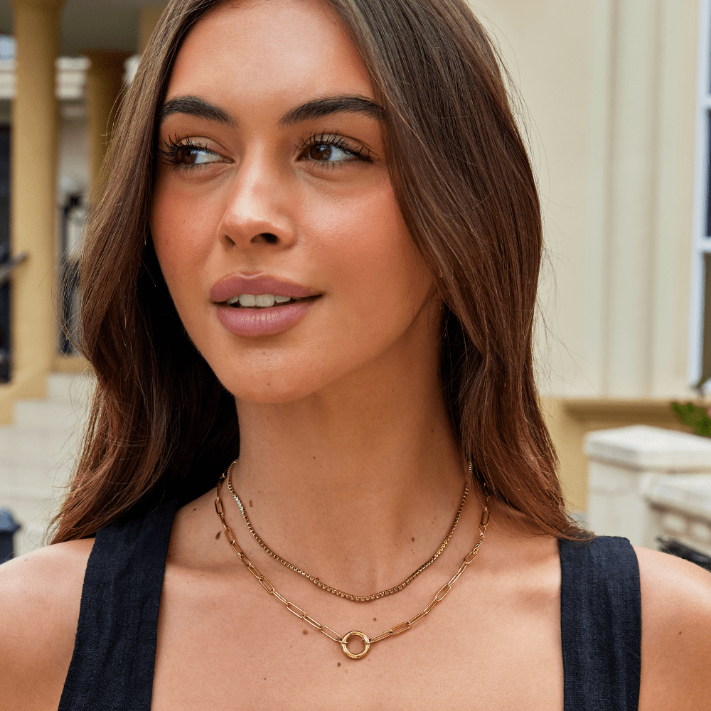 Collier Cordelia Cristal Doré