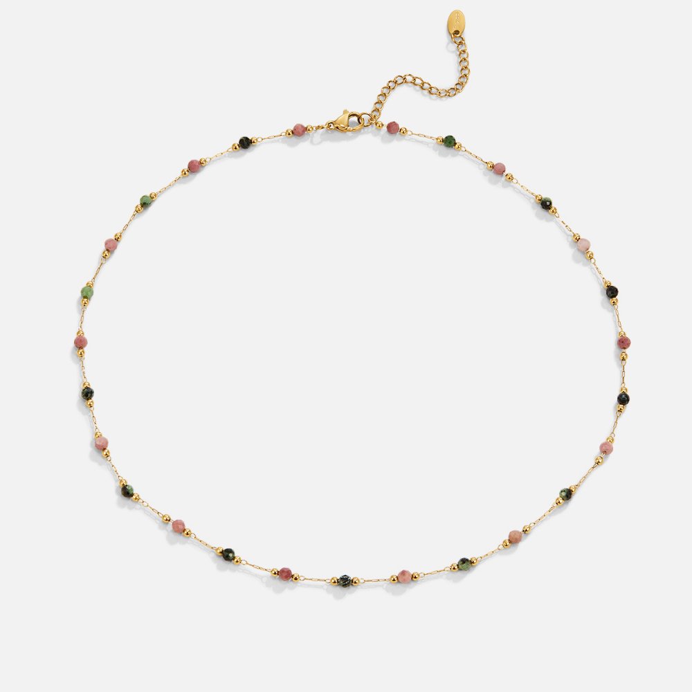 Collier Lulu Perles de Pierre Printemps