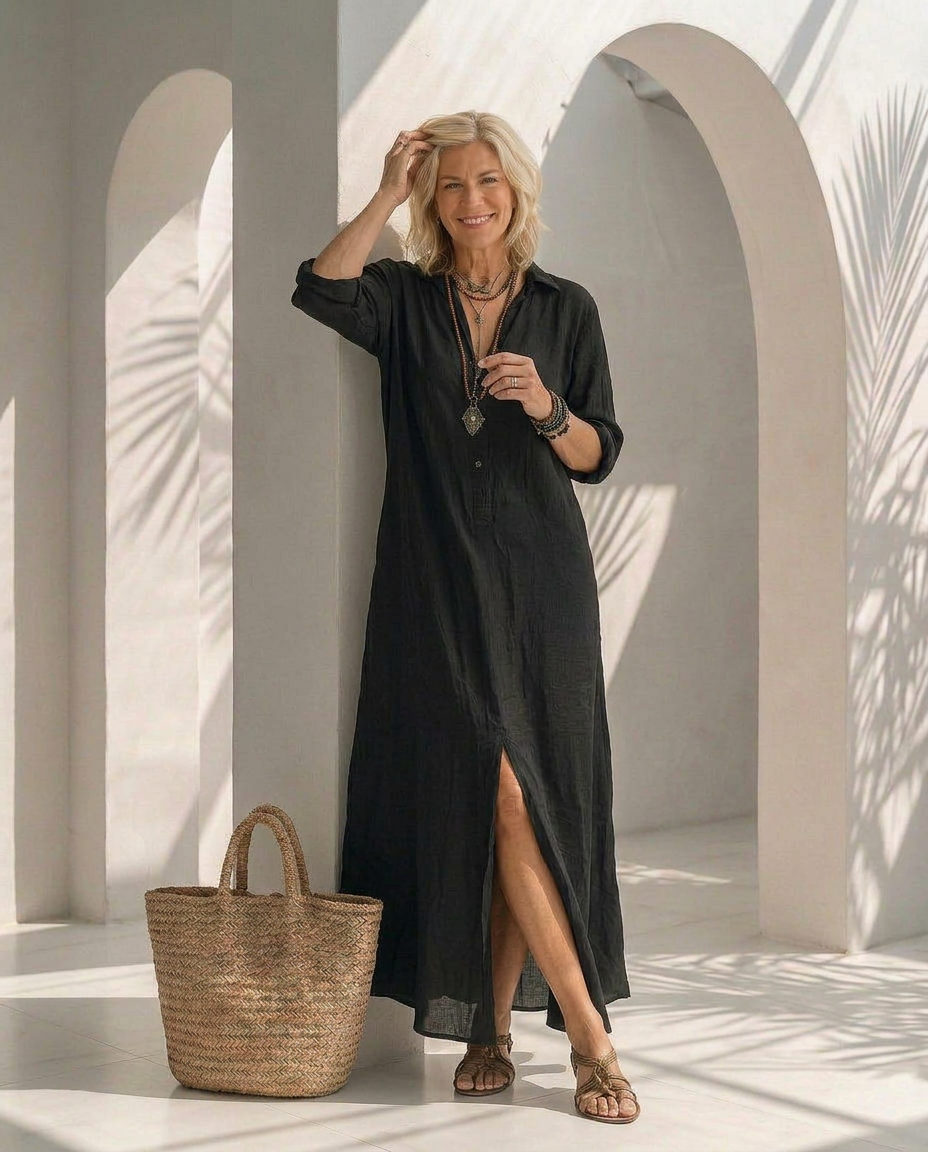 Willow · Robe longue confortable à silhouette flatteuse