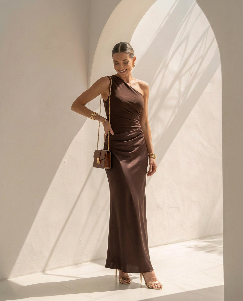 Élodie · Robe longue à silhouette raffinée