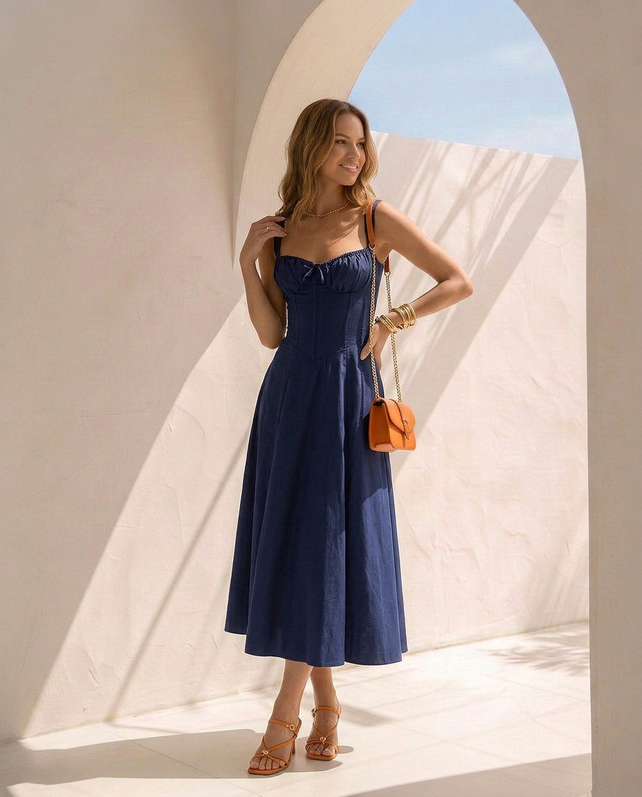 Arielle · Robe longue d'une élégance fluide