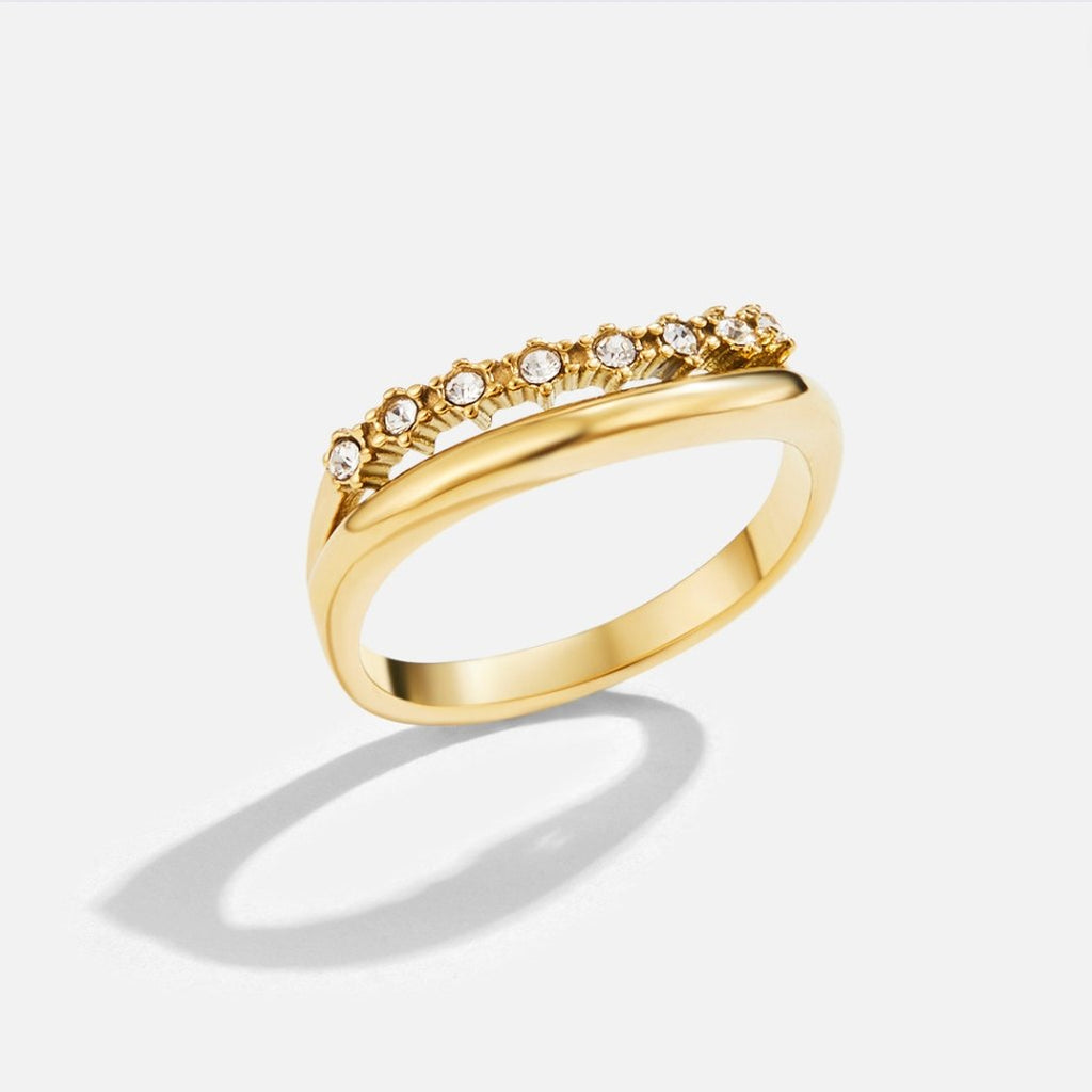 Bague Marissa Cristal Blanc Multi-Rangs