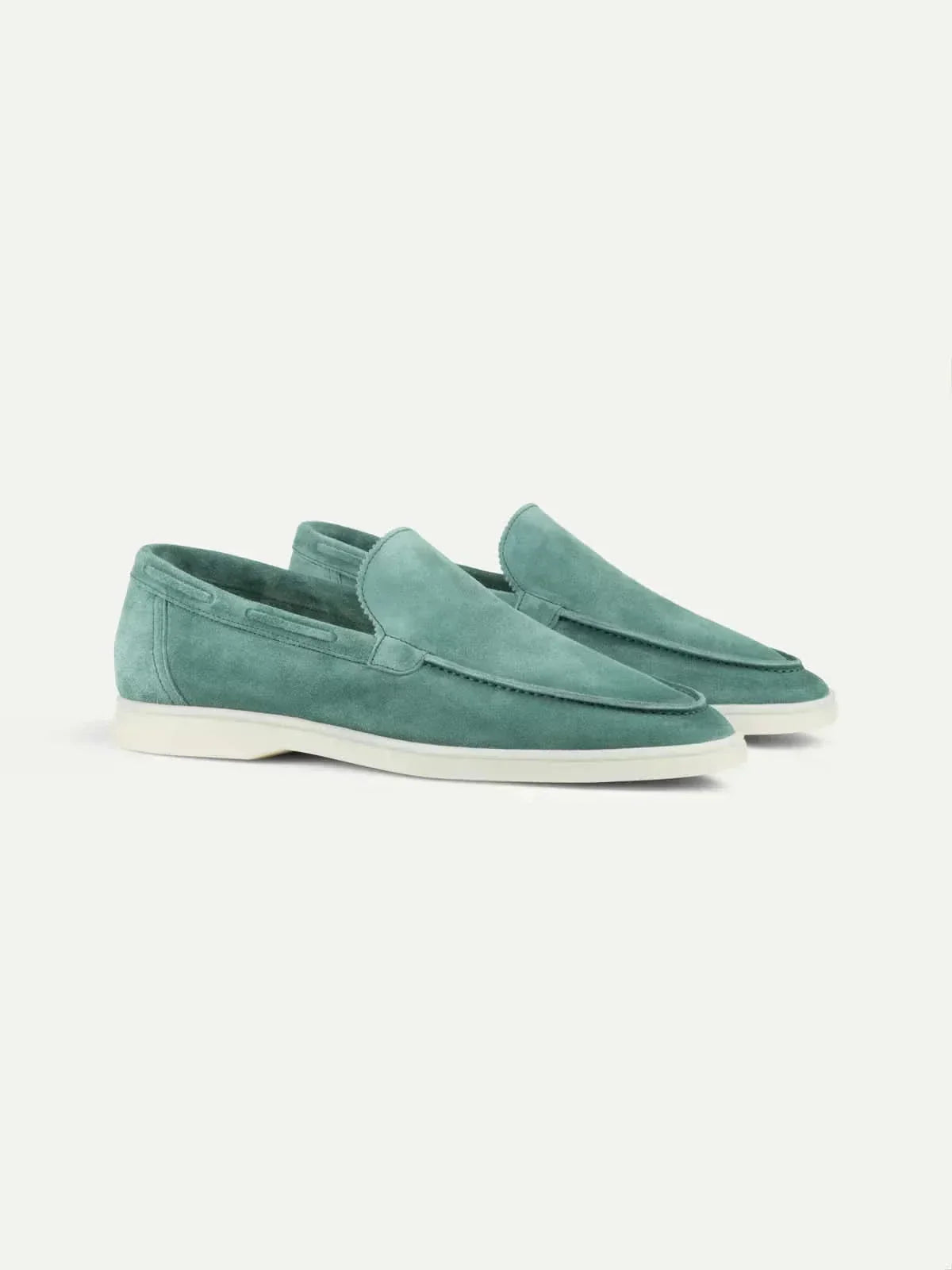 Mocassin bleu azur — profil