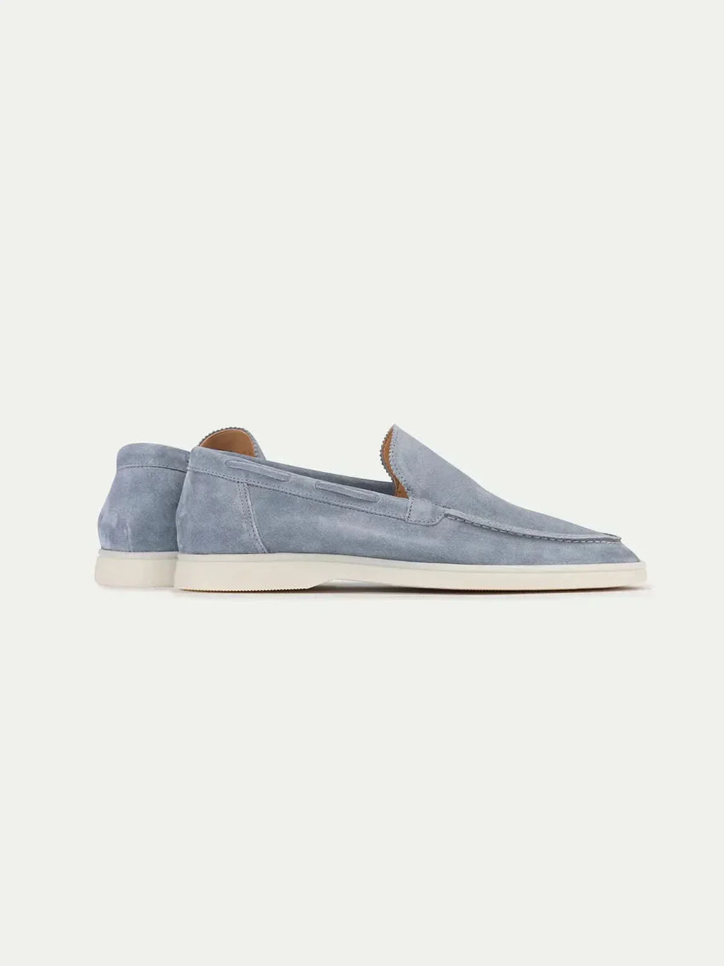 Mocassin bleu ciel — porté