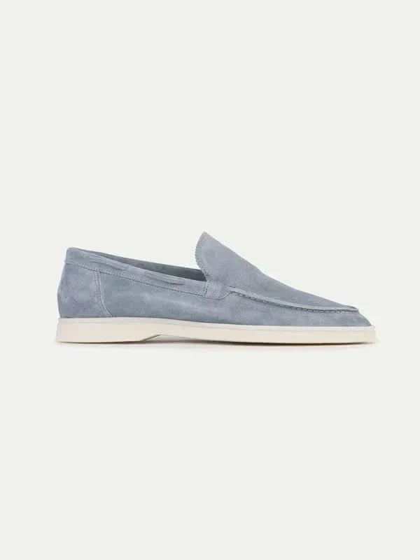 Mocassin Classique en suède bleu ciel — vue principale