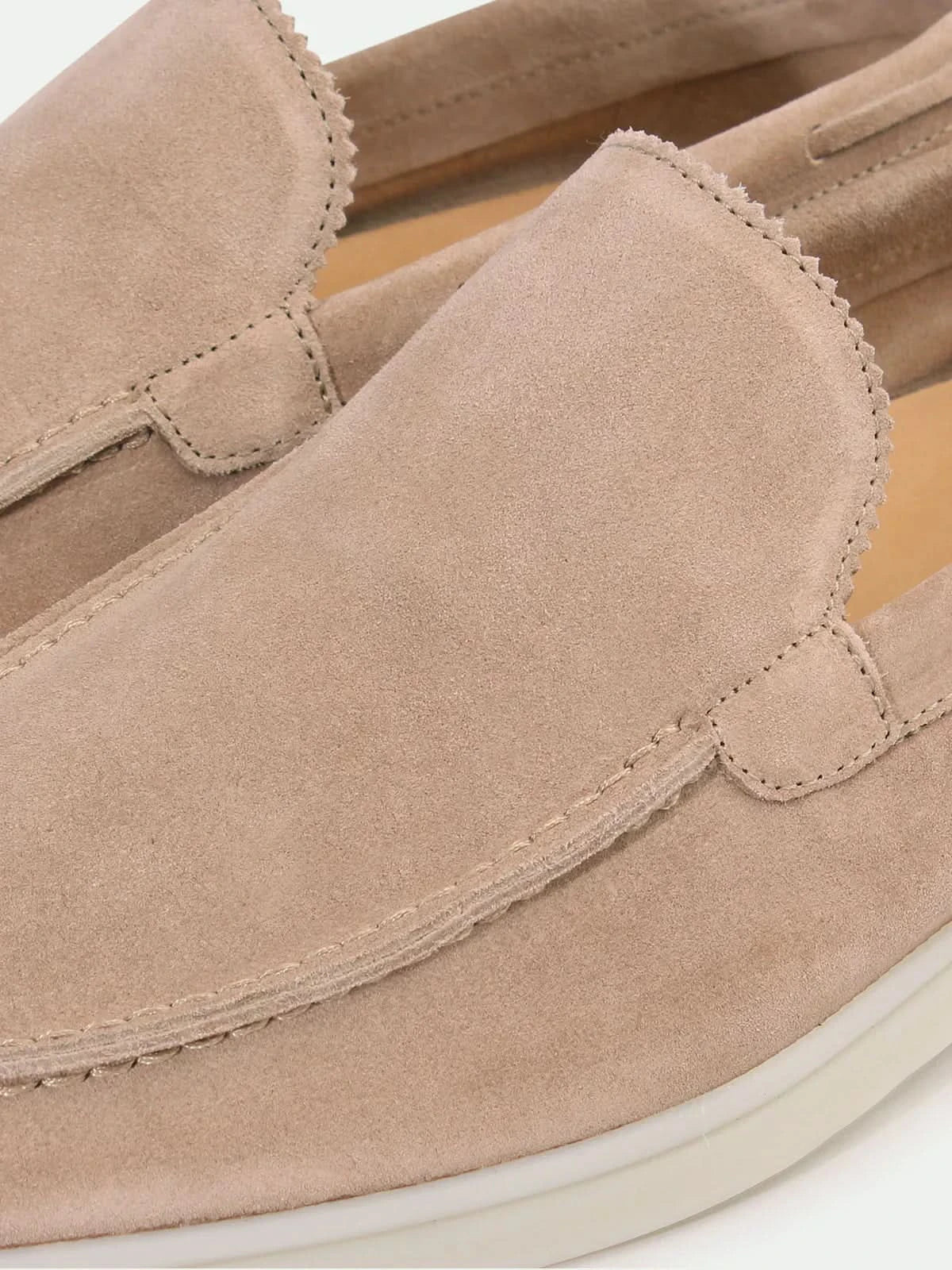 Mocassin beige — porté