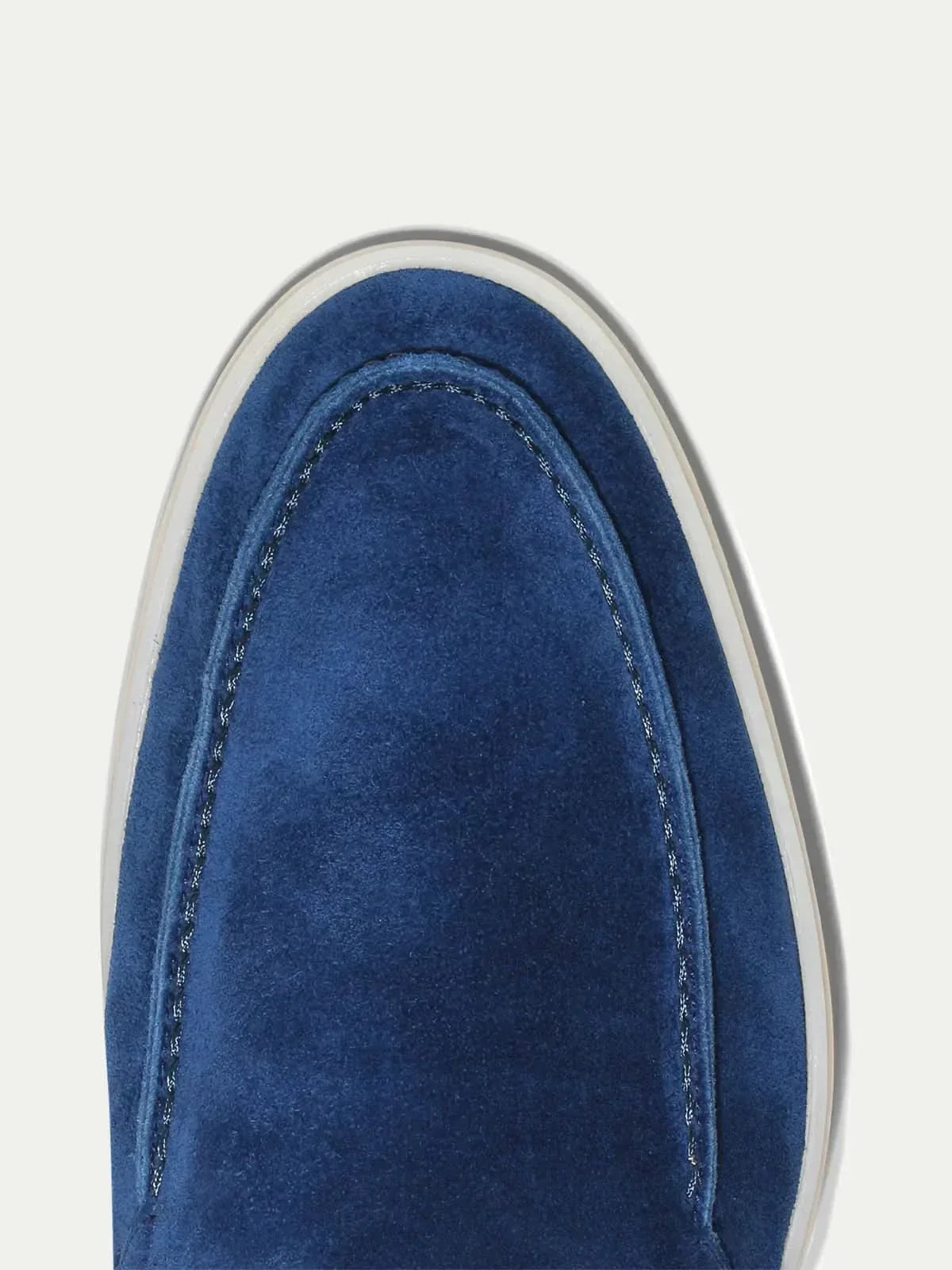 Mocassin bleu myrtille — porté