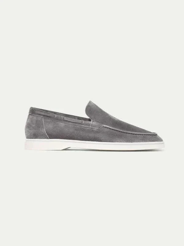 Mocassin Classique en suède gris — vue principale