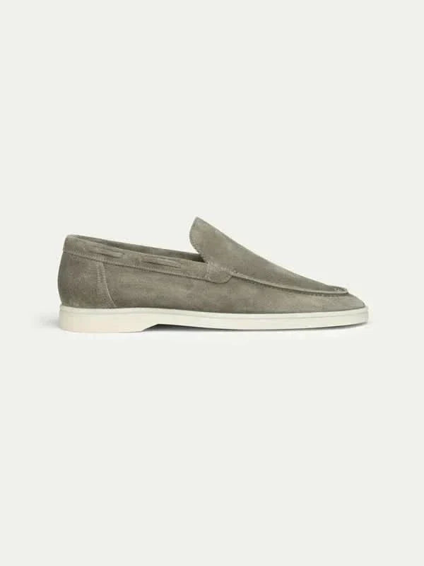 Mocassin Classique en suède vert olive — vue principale