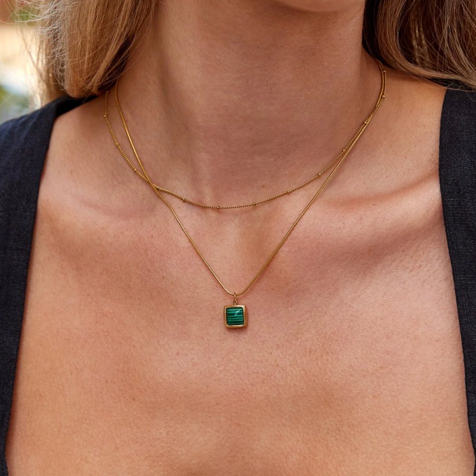Collier Niyah Chaîne et Perles Dorées