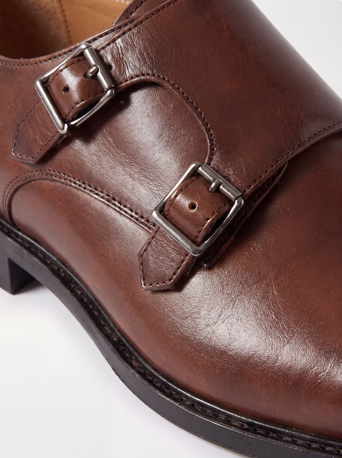 Mocassins Double Boucle en Cuir