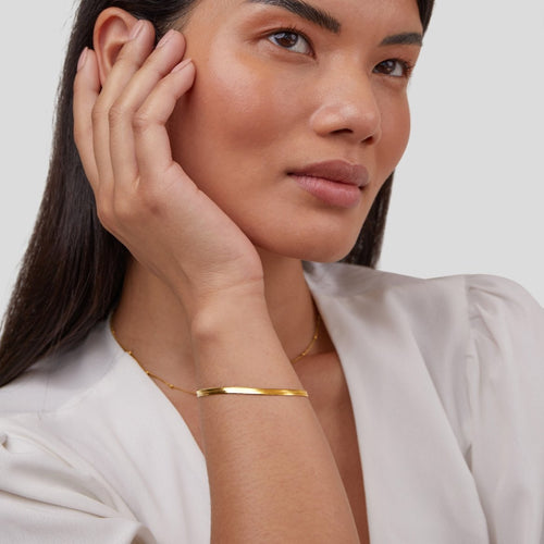 Armband Schlangenkette Sarya Gold