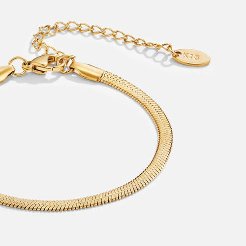 Bracelet chaîne serpent Sarya doré
